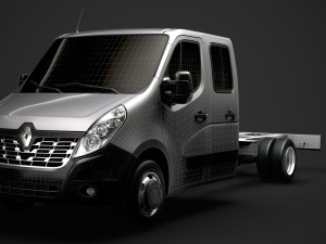 renault master crewcab dw e30 chassis 2014 Model 3D