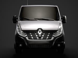 renault master crewcab dw e30 chassis 2014 Model 3D
