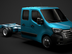 renault master crewcab dw e30 chassis 2020 3D Model