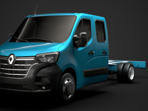 renault master crewcab dw e30 chassis 2020 3D Model