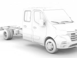 renault master crewcab dw e30 chassis 2020 3D Model