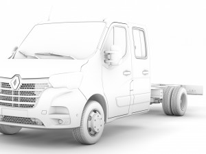 renault master crewcab dw e30 chassis 2020 3D Model