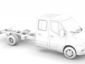 renault master crewcab dw e30 chassis 2020 3D Model