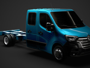 renault master crewcab dw e30 chassis 2020 3D Model