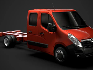 Opel Movano Crewcab DW E30 Telaio 2014 Modello 3D