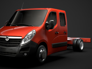 vauxhall movano crewcab dw e30 chassis 2014 3D Model