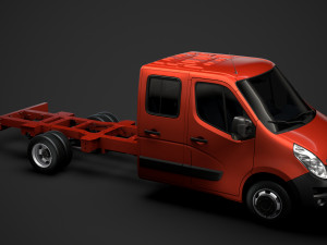vauxhall movano crewcab dw e30 chassis 2014 3D Model