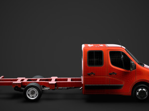 vauxhall movano crewcab dw e30 chassis 2014 3D Model