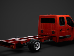 vauxhall movano crewcab dw e30 chassis 2014 3D Model