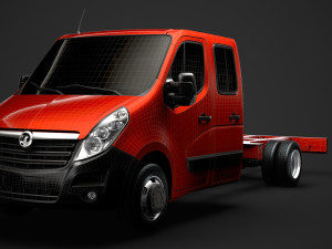 vauxhall movano crewcab dw e30 chassis 2014 3D Model