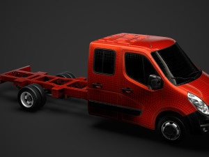 vauxhall movano crewcab dw e30 chassis 2014 3D Model