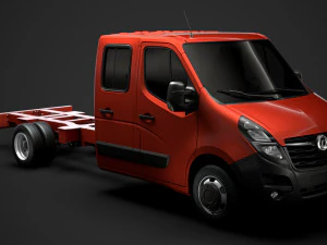 sasis vauxhall movano crewcab dw e30 2020 Model 3D