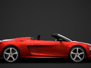 audi r8 e tron spyder 2016 3D Model