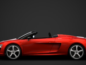 audi r8 e tron spyder 2016 3D Model