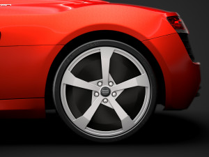 audi r8 e tron spyder 2016 3D Model