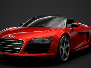 audi r8 e tron spyder 2016 3D Model