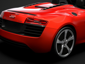 audi r8 e tron spyder 2016 3D Model
