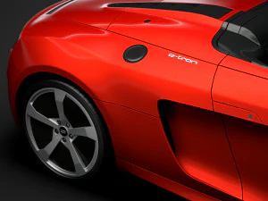 audi r8 e tron spyder 2016 3D Model