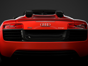 audi r8 e tron spyder 2016 3D Model