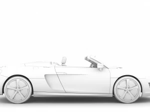 audi r8 e tron spyder 2016 3D Model