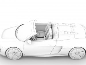audi r8 e tron spyder 2016 3D Model