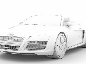 audi r8 e tron spyder 2016 3D Model