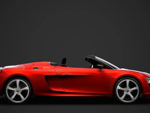 audi r8 e tron spyder 2016 3D Model