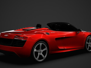 audi r8 e tron spyder 2016 3D Model