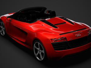 audi r8 e tron spyder 2016 3D Model