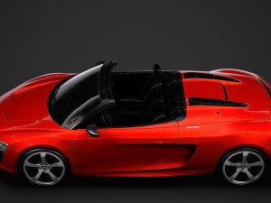 audi r8 e tron spyder 2016 3D Model