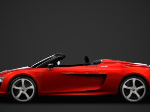 audi r8 e tron spyder 2016 3D Model