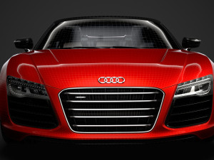 audi r8 e tron spyder 2016 3D Model