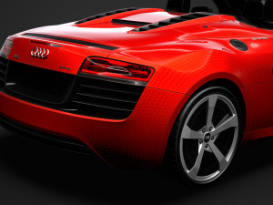 audi r8 e tron spyder 2016 3D Model