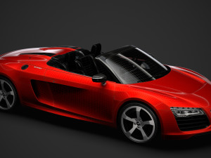 audi r8 e tron spyder 2016 3D Model