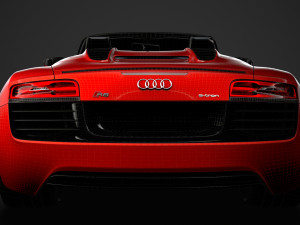 audi r8 e tron spyder 2016 3D Model