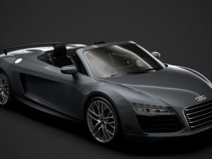audi r8 lmx spyder 2016 3D Модель