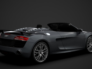 audi r8 lmx spyder 2016 3D Model