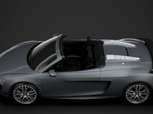 audi r8 lmx spyder 2016 3D Model
