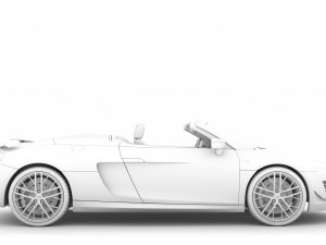 audi r8 lmx spyder 2016 3D Model