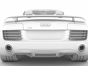audi r8 lmx spyder 2016 3D Model