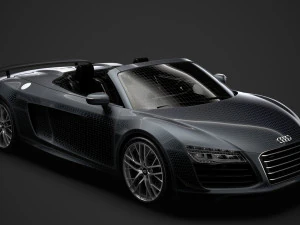 audi r8 lmx spyder 2016 3D Model