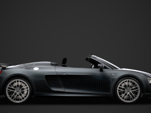 audi r8 lmx spyder 2016 3D Model