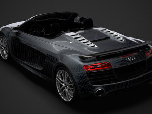 audi r8 lmx spyder 2016 3D Model
