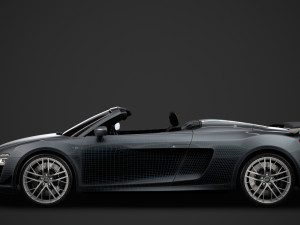 audi r8 lmx spyder 2016 3D Model
