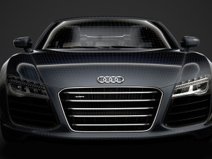 audi r8 lmx spyder 2016 3D Model