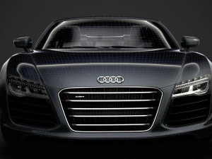 audi r8 lmx spyder 2016 3D Model