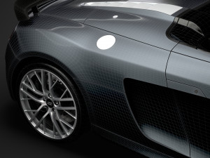 audi r8 lmx spyder 2016 3D Model