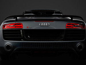 audi r8 lmx spyder 2016 3D Model