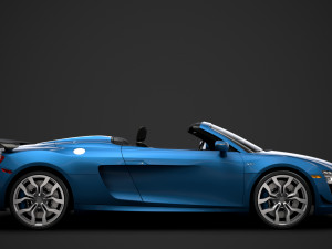 audi r8 v10 competitions spyder 2016 3D Model