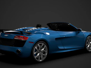 audi r8 v10 competitions spyder 2016 3D Model